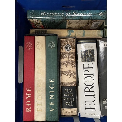 265 - A BOOK LOT TO INCLUDE A COLLECTION OF BOOKS OF HISTORICAL INTEREST, (i) ‘Histories of Nations’ edite... 