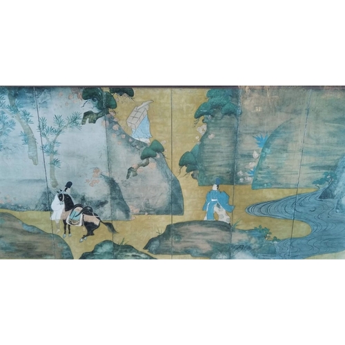 76 - A CHINESE ORIENTAL FRAMED PRINT 