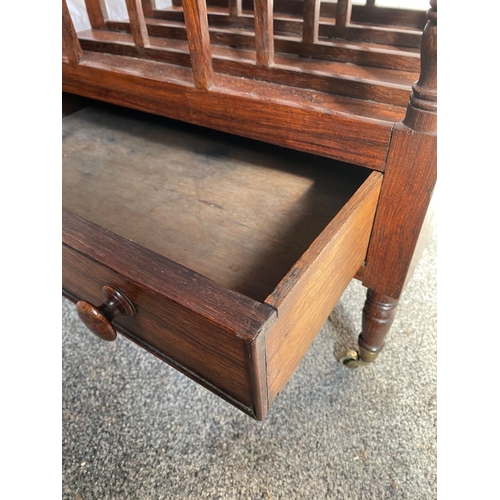 80 - A GOOD QUALITY REGENCY MAHOGANY CANTERBURY excellent for storing magazines, papers, and sheet music:... 