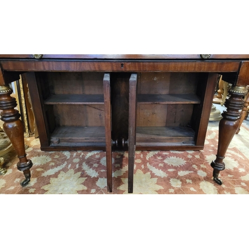 20 - A BEAUTIFUL 19TH CENTURY IRISH, CORK, NEATLY SIZED SECRETAIRE ‘PIANO’ TOP GLAZED BOOKCASE, to the to... 