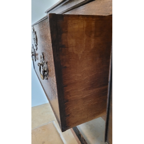 30 - AN 18TH CENTURY OAK WELSH DRESSER – this is a wonderful example of this piece of furniture, to the b... 
