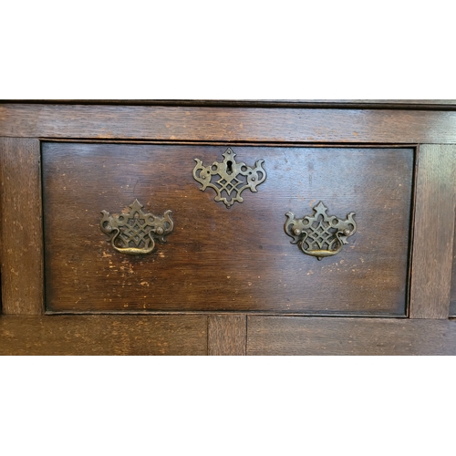 30 - AN 18TH CENTURY OAK WELSH DRESSER – this is a wonderful example of this piece of furniture, to the b... 