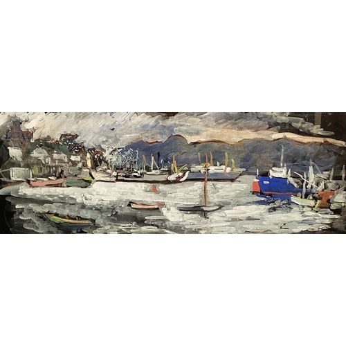 9 - KITTY WILMER O’BRIEN, RHA PWCSI (IRISH, 1910 – 1982), KILLYBEGS, 1980, gouache on paper, unsigned, i... 