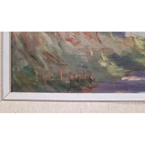 92 - M.E. MURPHY, (IRISH 20TH CENTURY), A COUNTRY BOREEN, oil on canvas board, signed lower left. Frame: ... 