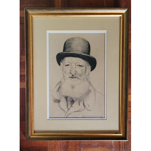 28 - SEÁN O’SULLIVAN RHA (IRISH, 1906-1964) PORTRAIT OF A MAN, photolithographic print, signed in the pla... 