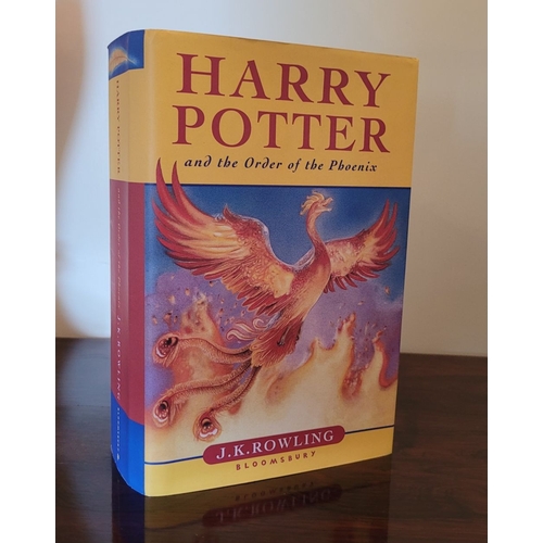 29 - ROWLING, J.K. HARRY POTTER – AND THE ORDER OF THE PHOENIX, London, Bloomsbury, 2003. First Edition. ... 