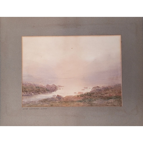 17 - CAPTAIN GEORGE DRUMMOND FISH, (IRISH 1876 – 1938), LOUGH COOMASHARN, CO. KERRY, watercolour & pencil... 