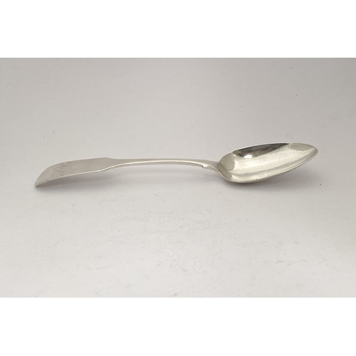 61 - A GEORGE III IRISH SILVER TABLE SPOON, by John Pittar, Dublin c.1807. In the Hanoverian pattern, wit... 