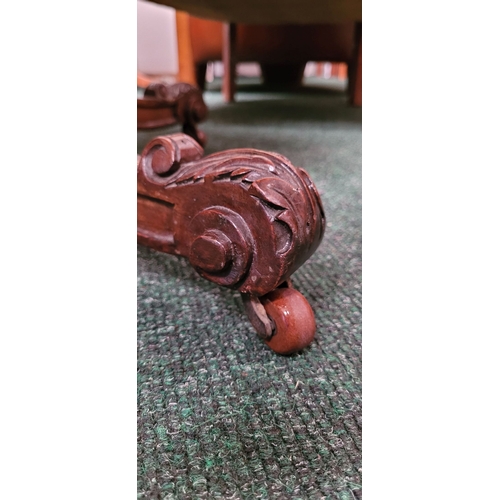 68 - A LATE 19TH CENTURY OCTAGONAL SHAPED BURR WALNUT & INLAID CENTRE TABLE, with ebonised edge & string ... 