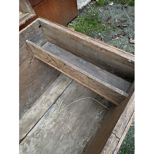 173 - AN 18TH CENTURY DOME TOPPED OAK CHEST/TRUNK, nice dome top with handles to sides and metal fittings.... 