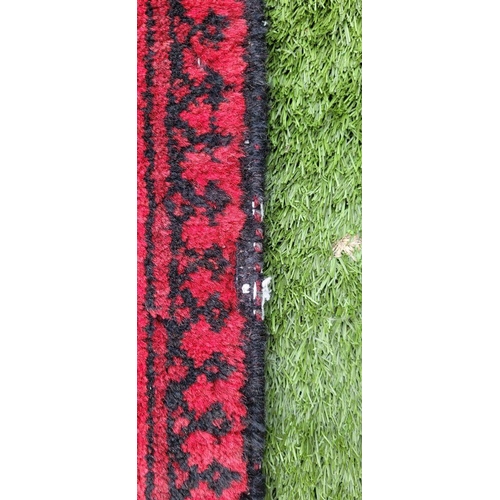 18 - A TRADITIONAL AFGHAN RUNNER RUG, hand knotted with beautiful vegetable dyed yarn, pure wool. This ru... 