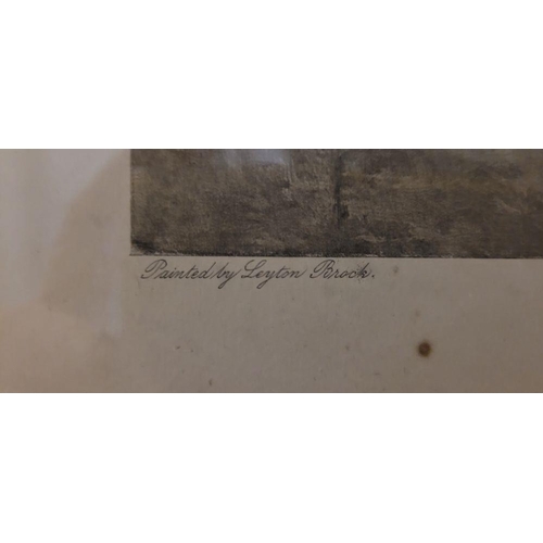 194 - AFTER LEYTON BROCK, AWAITING THE DECISION, a printed reproduction of a work by Leyton Brock. Beautif... 