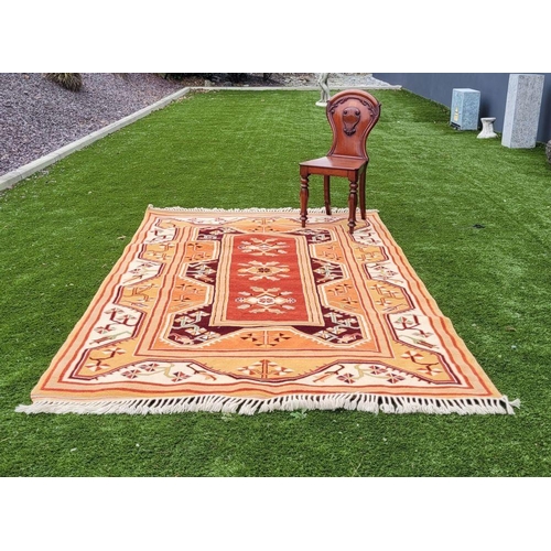 47 - AN EXCELLENT QUALITY TURKISH MILAS RUG, hand knotted with beautiful vegetable dyed yarn, this rug wo... 