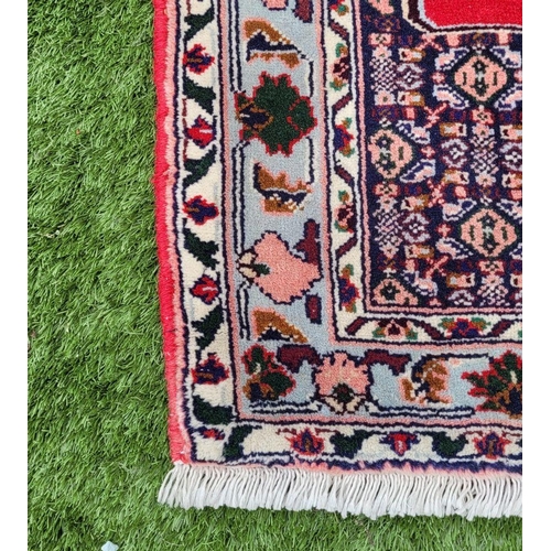 77 - A BEAUTIFUL PERSIAN SENNEH RUNNER RUG, double knotted, dense pile. This rug was created in the Kurdi... 