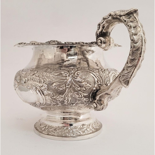 83 - AN EXCEPTIONAL IRISH, CORK, WILLIAM IV, SILVER TEA SERVICE, including a large tea pot, jug & sugar b... 