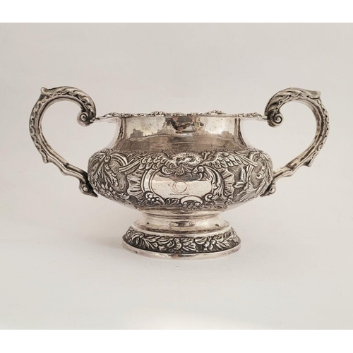 83 - AN EXCEPTIONAL IRISH, CORK, WILLIAM IV, SILVER TEA SERVICE, including a large tea pot, jug & sugar b... 