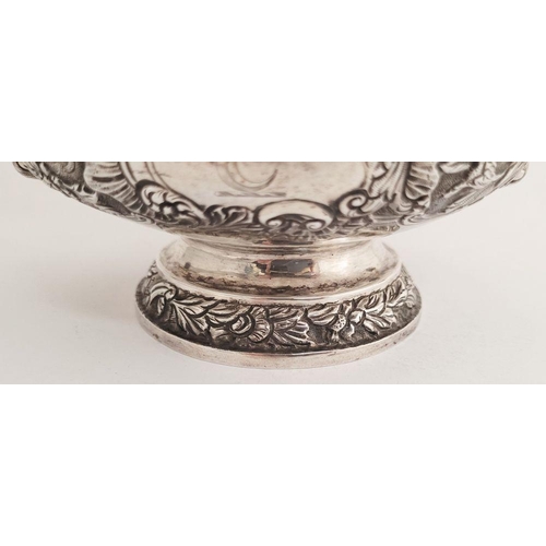 83 - AN EXCEPTIONAL IRISH, CORK, WILLIAM IV, SILVER TEA SERVICE, including a large tea pot, jug & sugar b... 