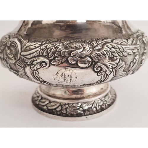 83 - AN EXCEPTIONAL IRISH, CORK, WILLIAM IV, SILVER TEA SERVICE, including a large tea pot, jug & sugar b... 