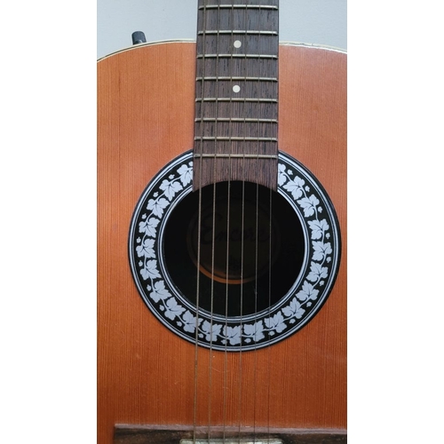 180 - AN ENCORE ENC 2 BOWL-BACK OR TURTLE-BACK ELECTRO ACOUSTIC GUITAR, made in Italy. This design was pop... 