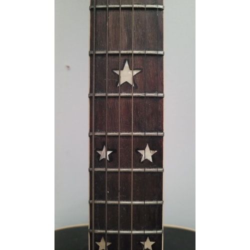 182 - A HONDO LS 55B GUITAR ‘LITTLE SUSIE’, made circa 1981. Star mother of pearl inlays, Grover tuning he... 