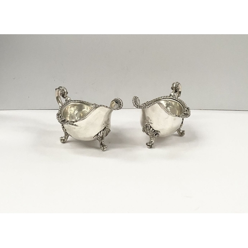 2 - AN EXCEPTIONAL PAIR OF IRISH GEORGE III SILVER SAUCEBOATS, by Thomas Jones, Dublin c.1770. The pair ... 