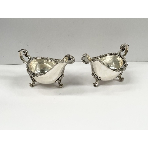 2 - AN EXCEPTIONAL PAIR OF IRISH GEORGE III SILVER SAUCEBOATS, by Thomas Jones, Dublin c.1770. The pair ... 