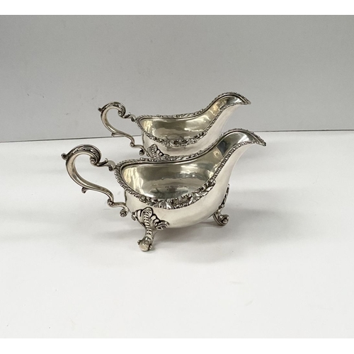 2 - AN EXCEPTIONAL PAIR OF IRISH GEORGE III SILVER SAUCEBOATS, by Thomas Jones, Dublin c.1770. The pair ... 