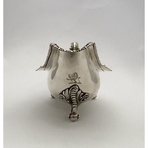 2 - AN EXCEPTIONAL PAIR OF IRISH GEORGE III SILVER SAUCEBOATS, by Thomas Jones, Dublin c.1770. The pair ... 