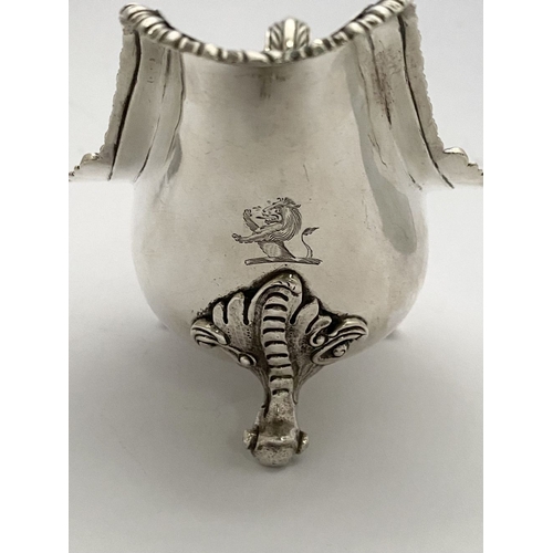 2 - AN EXCEPTIONAL PAIR OF IRISH GEORGE III SILVER SAUCEBOATS, by Thomas Jones, Dublin c.1770. The pair ... 