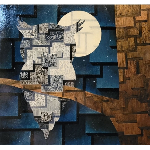 47 - ALVIN SEXTON, (IRISH 20TH CENTURY), NIGHTSHIFT, acrylic on hardboard, signed, dated & titled verso. ... 