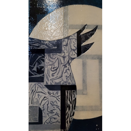 47 - ALVIN SEXTON, (IRISH 20TH CENTURY), NIGHTSHIFT, acrylic on hardboard, signed, dated & titled verso. ... 