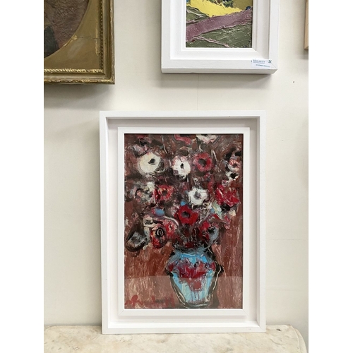 108 - MARIE CARROLL (Irish, 20th Century), ‘STILL LIFE’, oil on board, signed lower left. Dimensions: 53.5... 