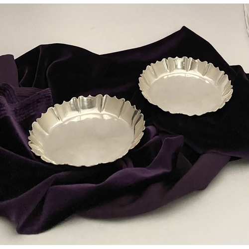 11 - AN EXCELLENT PAIR OF 1916-66 SILVER JUBILEE STRAWBERRY DISHES, of circular form with raised gadroone... 