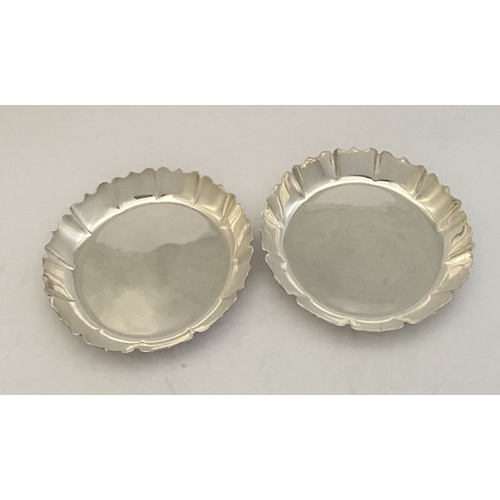 11 - AN EXCELLENT PAIR OF 1916-66 SILVER JUBILEE STRAWBERRY DISHES, of circular form with raised gadroone... 