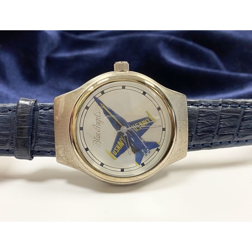 121 - A FOSSIL/BOEING BLUE ANGELS LIMITED EDITION MEN'S WRISTWATCH, limited edition of 1000 made. Fossil w... 