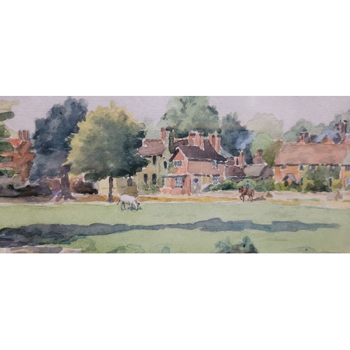 133 - ALBERT THOMAS PILE, MSM, FRSA, SGA (BRITISH, 1882-1981), ALBINGER HAMMER, SURREY, 1907. Watercolour ... 