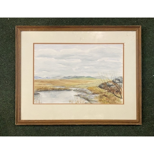 165 - IRISH SCHOOL, 20TH CENTURY, watercolour on paper, depicting landscape, unsigned. Dimensions: 75.5cm ... 