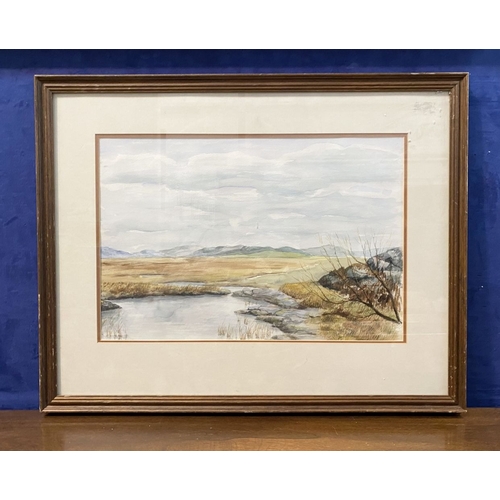 165 - IRISH SCHOOL, 20TH CENTURY, watercolour on paper, depicting landscape, unsigned. Dimensions: 75.5cm ... 