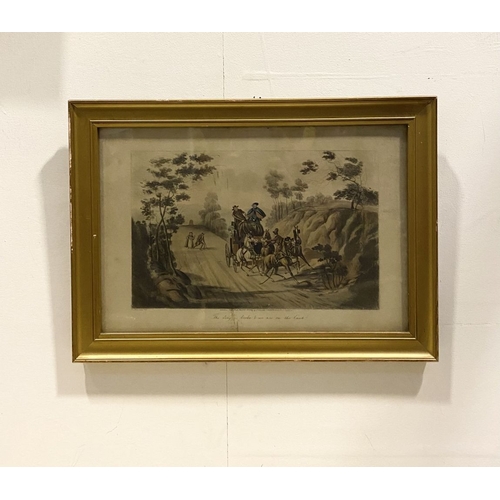 166 - A GILT FRAMED PRINT, ‘THE DRAG IS BROKE, AND WE ARE ON THE BANK’, after original by C.B. Newhouse (w... 