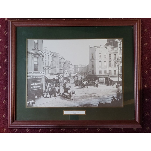 195 - THREE NICELY FRAMED PHOTOGRAPHIC REPRODUCTION PRINTS OF CORK & COBH IN THE 19TH CENTURY, includes vi... 