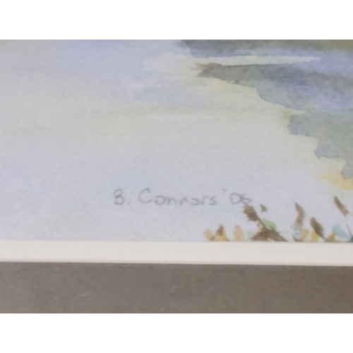 204 - BRENDA CONNORS, (IRISH, 20TH CENTURY), KILLARNEY, watercolour on paper, signed lower centre. Frame: ... 