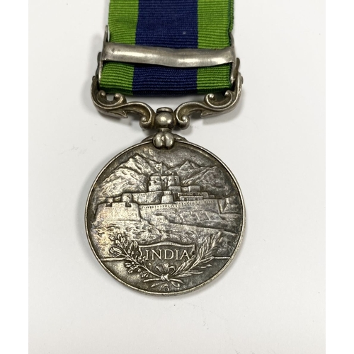 235 - A BRITISH 1919-21 GEORGE V INDIAN GENERAL SERVICE MEDAL, one clasp reading ‘Waziristan 1919-21’. The... 