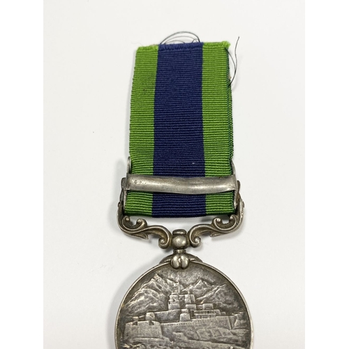 235 - A BRITISH 1919-21 GEORGE V INDIAN GENERAL SERVICE MEDAL, one clasp reading ‘Waziristan 1919-21’. The... 