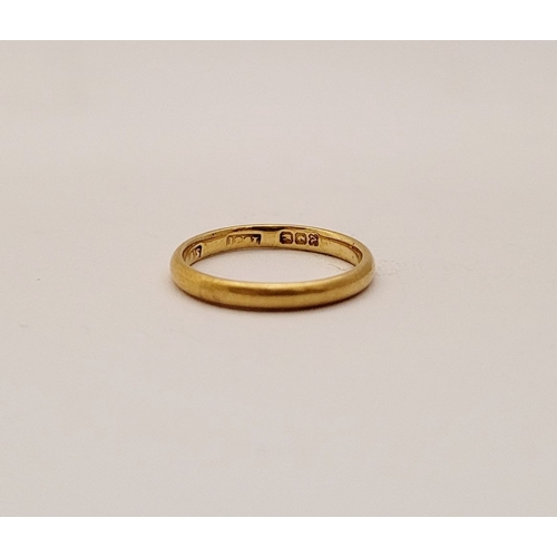 236 - THREE 18CT GOLD RINGS: includes: (i) An 18ct gold band / pinky ring. Fully hallmarked, ring size: J.... 