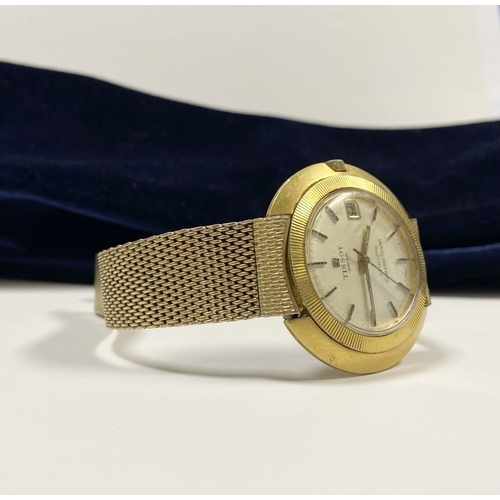 27 - A TISSOT SEASTAR SEVEN 10CT GOLD FILLED MEN'S WRISTWATCH, c.1965, with manual wind and white dial. T... 