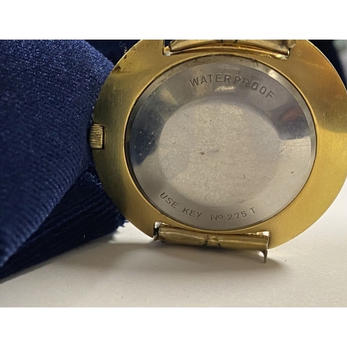 27 - A TISSOT SEASTAR SEVEN 10CT GOLD FILLED MEN'S WRISTWATCH, c.1965, with manual wind and white dial. T... 