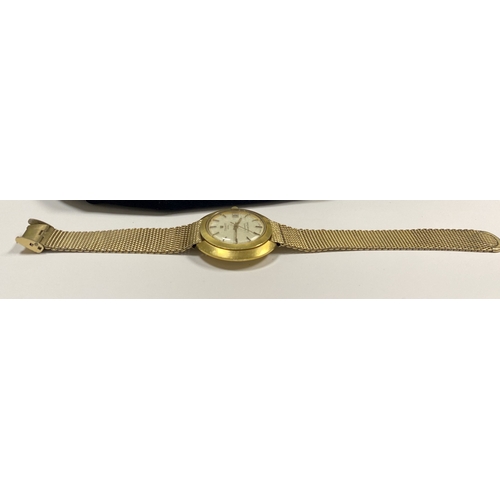 27 - A TISSOT SEASTAR SEVEN 10CT GOLD FILLED MEN'S WRISTWATCH, c.1965, with manual wind and white dial. T... 