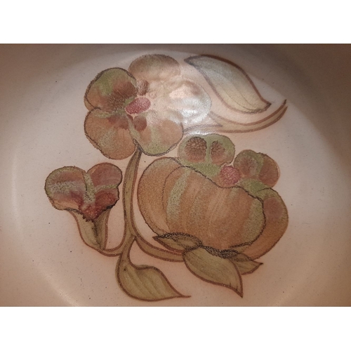 318 - A SUPERB QUALITY, VINTAGE, DENBY POTTERY BRUIT BOWL, in excellent condition, no chips/cracks/loss, f... 