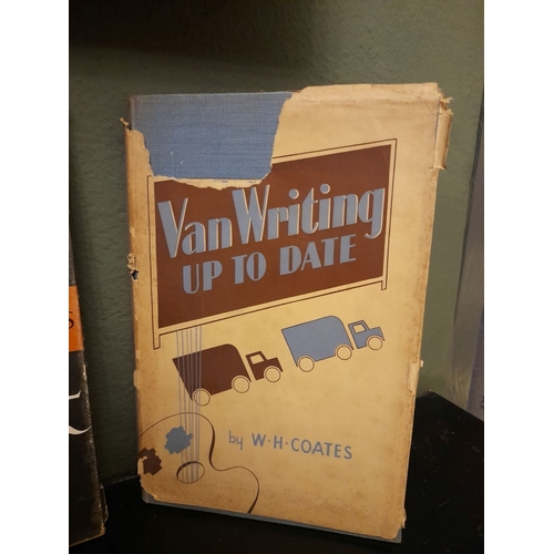 320 - FOUR LETTER WRITING BOOKS: (i) A 1953 First Edition: The Art of Sign Writing, by B. Hearn, (ii) A re... 