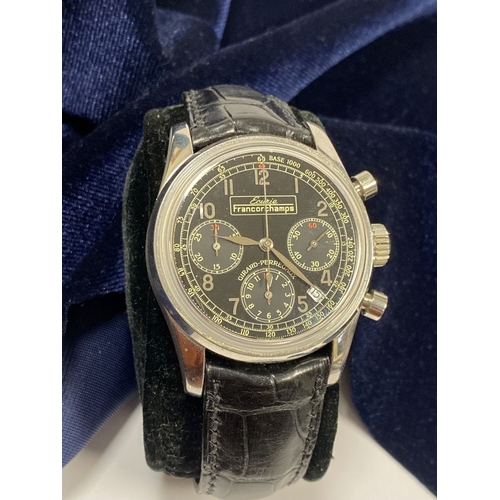 56 - A RARE LIMITED EDITION GIRARD PERREGAUX ECURIE FRANCORCHAMPS 38MM  CHRONOGRAPH MEN'S WRISTWATCH, lim... 